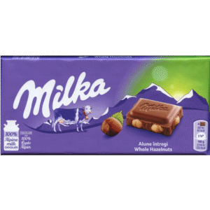 Ciocolata Milka cu lapte si alune