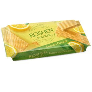 ROSHEN Wafers Lemon Napolitane cu Umplutură de Lămâie 75% 216 g