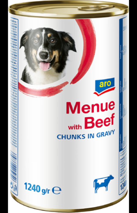 Hrana Umeda pentru Caini cu Vita, 1.24 Kg, Aro